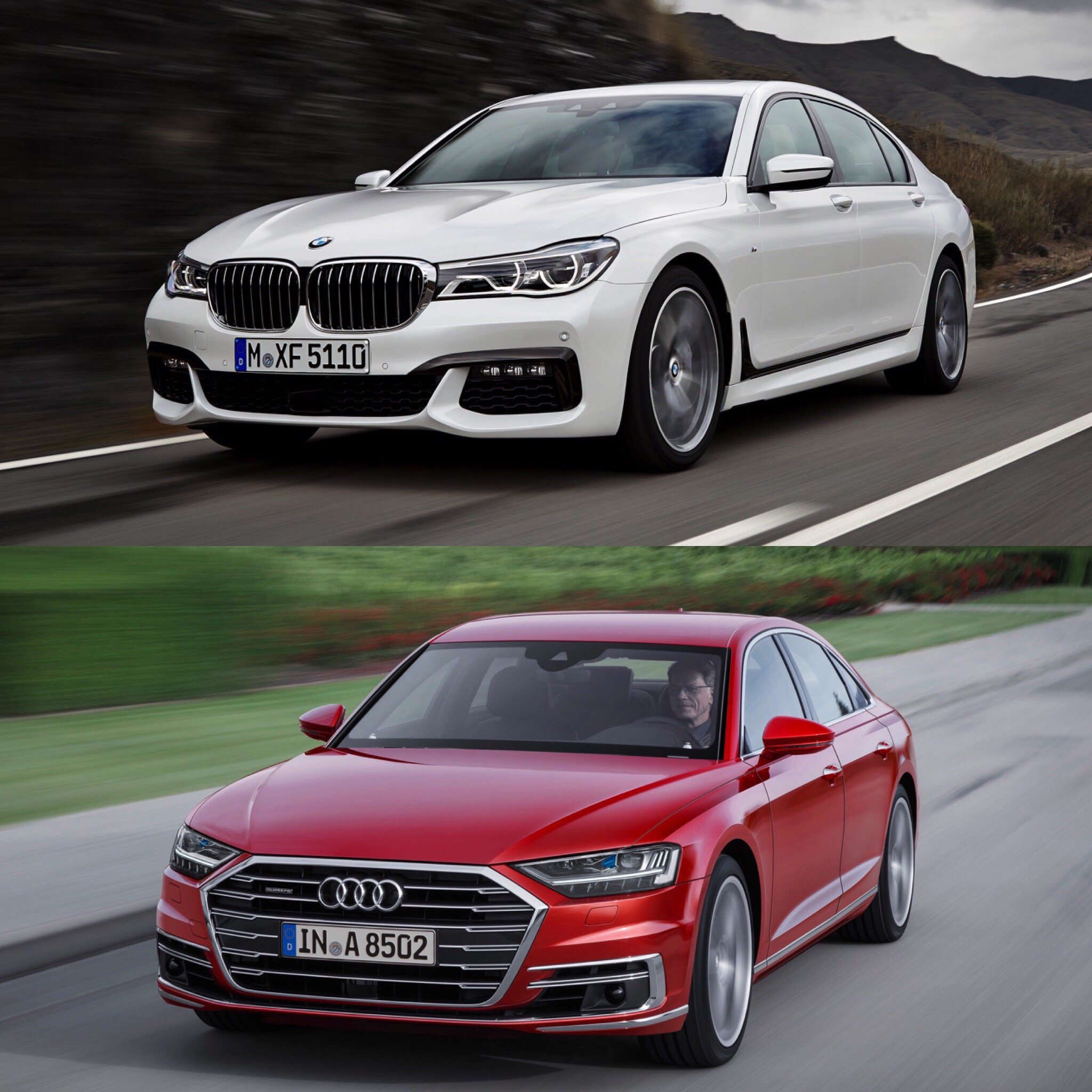Photo Comparison BMW 7 Series vs 2018 Audi A8