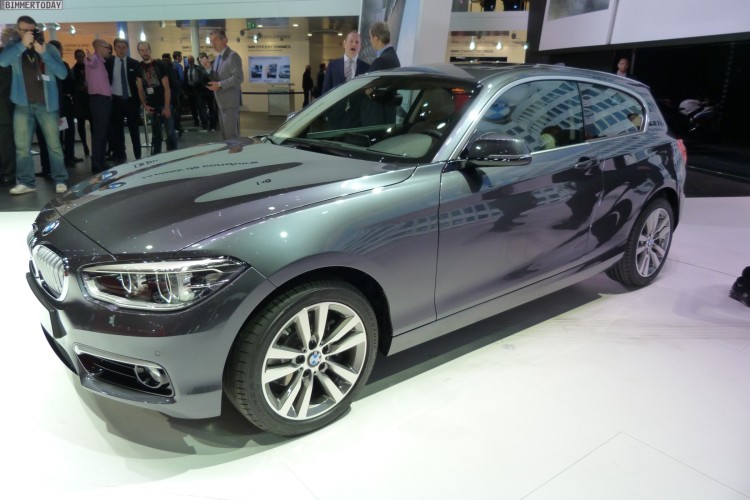 BMW 1er Facelift Dreitürer F21 LCI 120d xDrive Urban Line 2015 Autosalon Genf LIVE 01 09 750x500