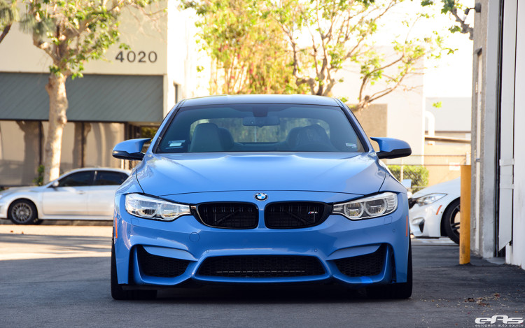 JRZ RS Pro Coilovers Installed On A Yas Marina Blue M4