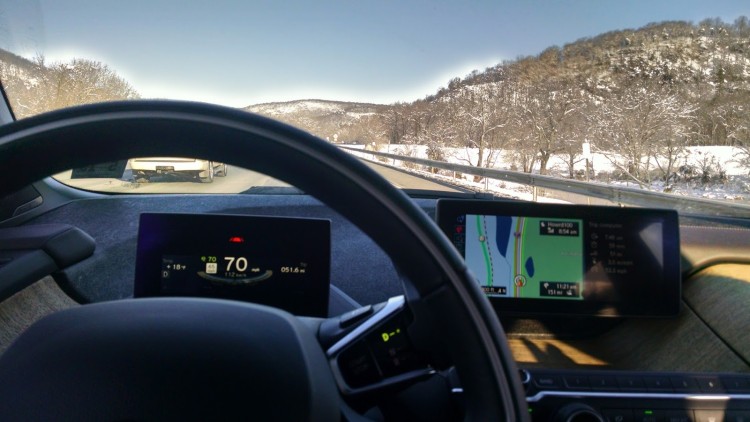 I needed to drive over 200 miles on the range extender when I drove it to Vermont last winter. I set the cruise control to 70 mph and the REx was able to sustain the charge level the entire trip without any issue, even with needing to make a few elevation climbs.