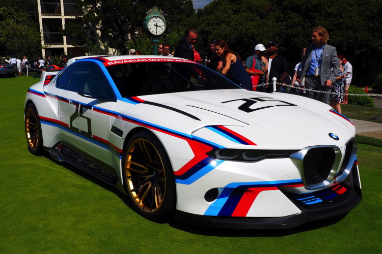 BMW 3.0 CSL Hommage R on the Concept Lawn in Pebble