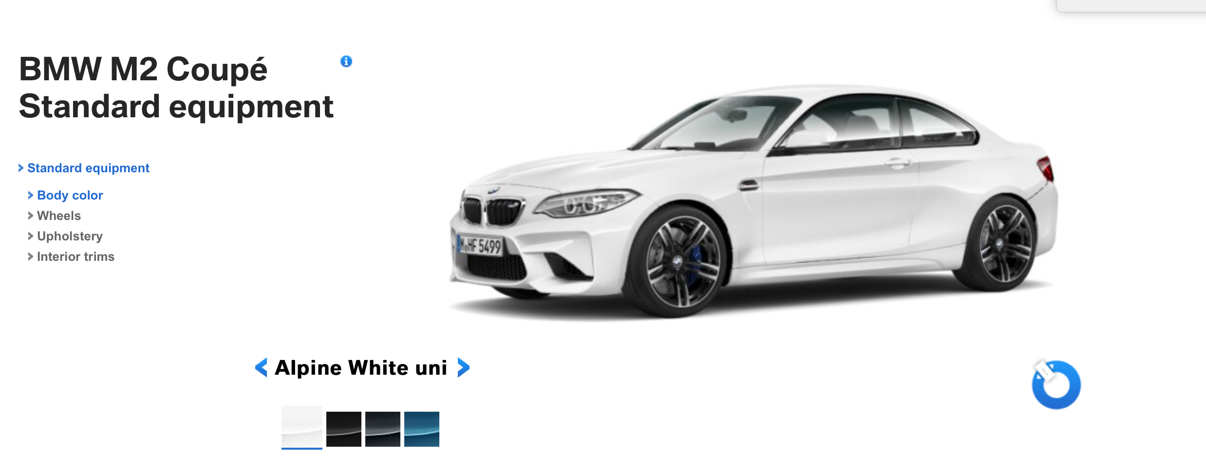 BMW M2 Alpine White