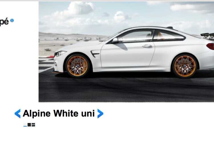 BMW M4 GTS spotted in Alpine White