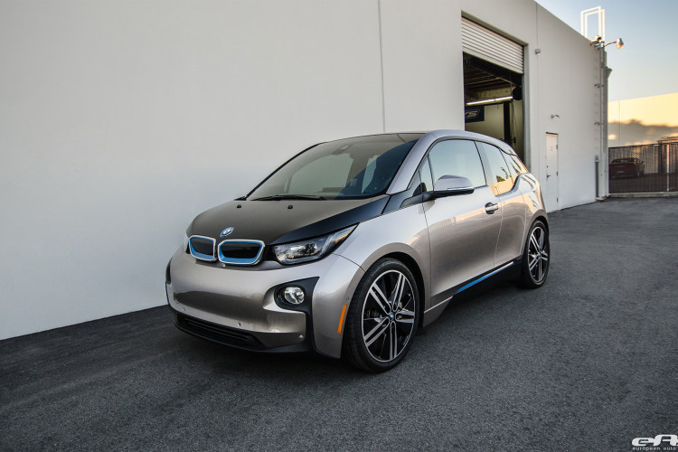 This BMW i3 gets a better stance with a lowering kit