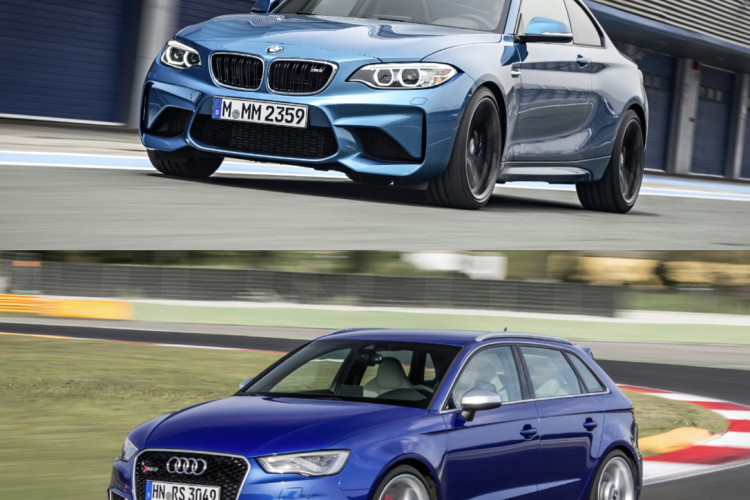 Photo Comparison: BMW M2 vs. Audi RS3