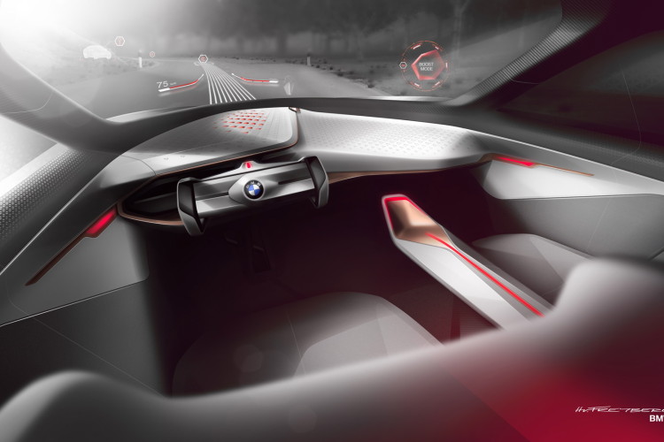 BMW Vision Next 100: Full-size Head-Up Display with Augmented Reality