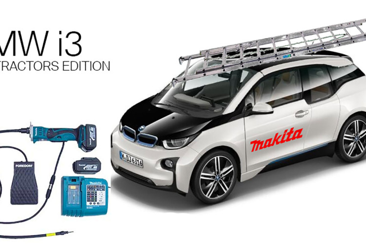 BMW i teams with Makita to offer the BMW i3 Contractor Edition