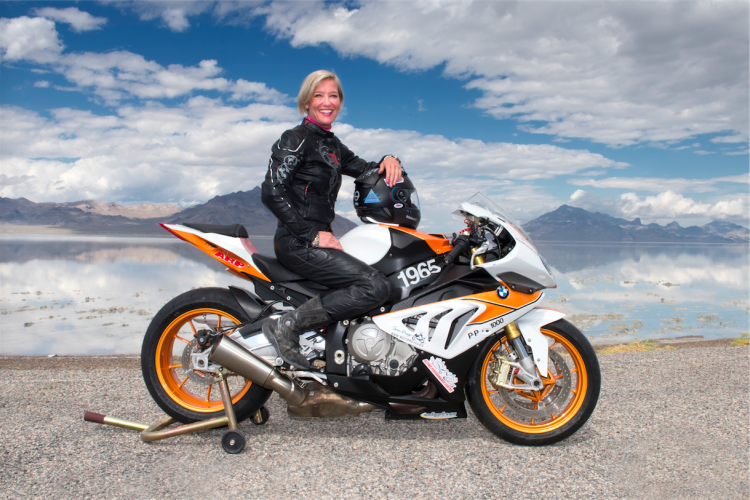 Facebook Executive and 12-Time Motorcycle Speed Record Holder Erin Sills Races to 219.3 MPH on Her BMW S1000 RR