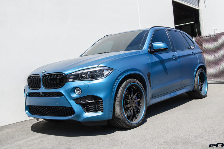 This Matte Blue BMW X5 M goes to the tuning shop