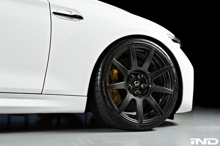 Alpine White BMW M2 Upgraded With Carbon Fiber Wheels