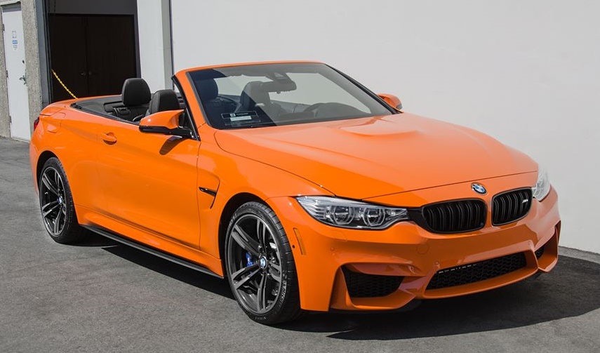 Avistamiento raro: BMW M4 Convertible naranja fuego actualizado en EAS