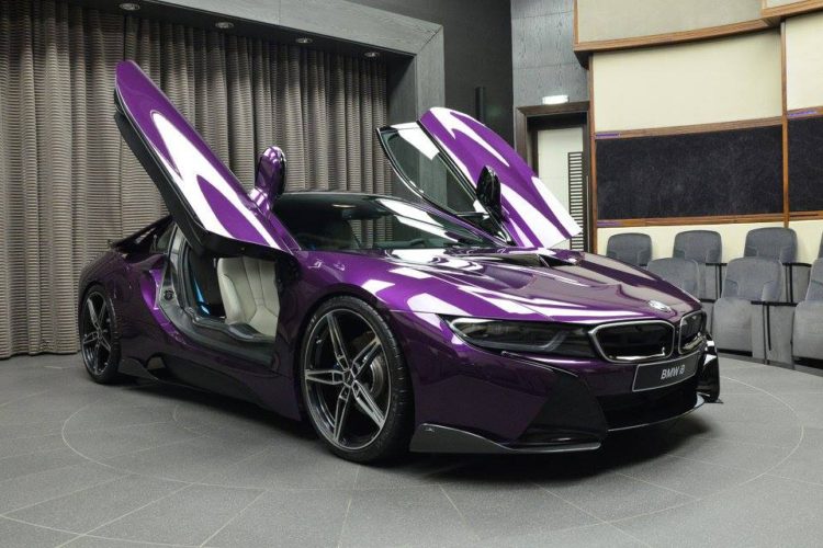 Twilight Purple BMW i8 with AC Schnitzer Parts Arrives in Abu Dhabi