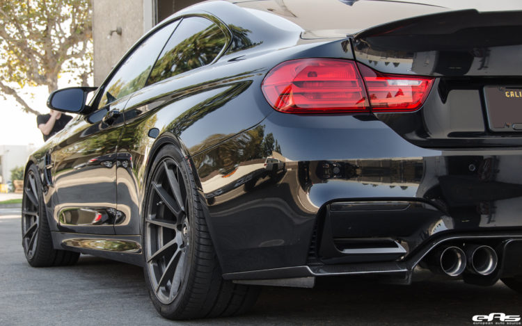 Blacked Out BMW M4 With Vorsteiner Aero And Wheels