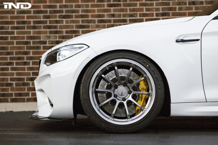 A Slammed Alpine White BMW M2 With Carbon Fiber Goodies By IND Distribution