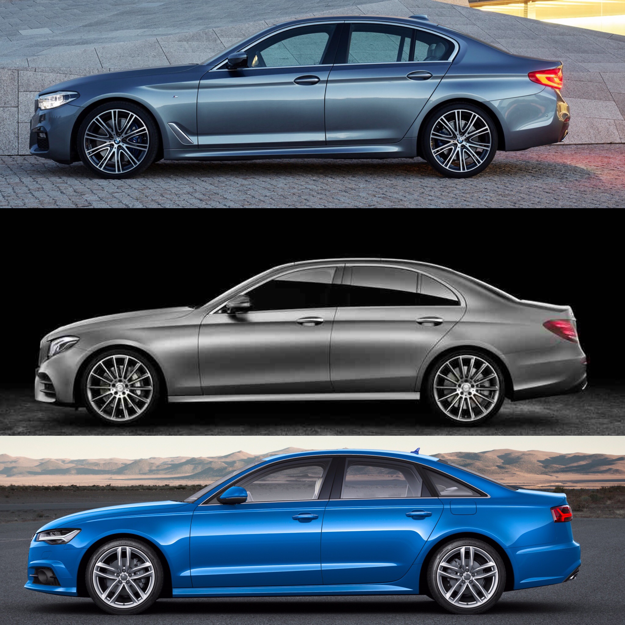 BMW 5 Series vs MercedesBenz EClass vs Audi A6 Photo