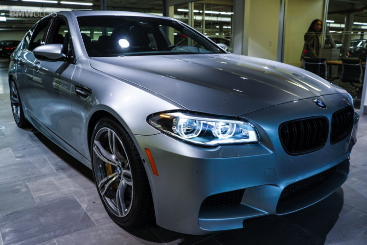Rare BMW M5 Pure Metal Silver scratched before owner takes delivery