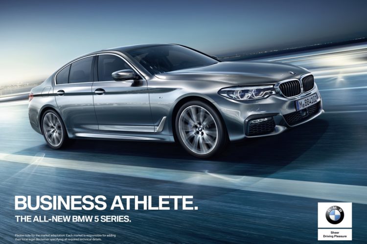 Actor Scott Eastwood is the image of the new BMW 5 Series