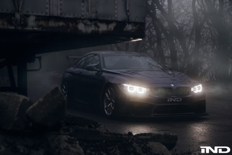 A Dark and Haunting Photoshoot Of IND's Purple BMW M4