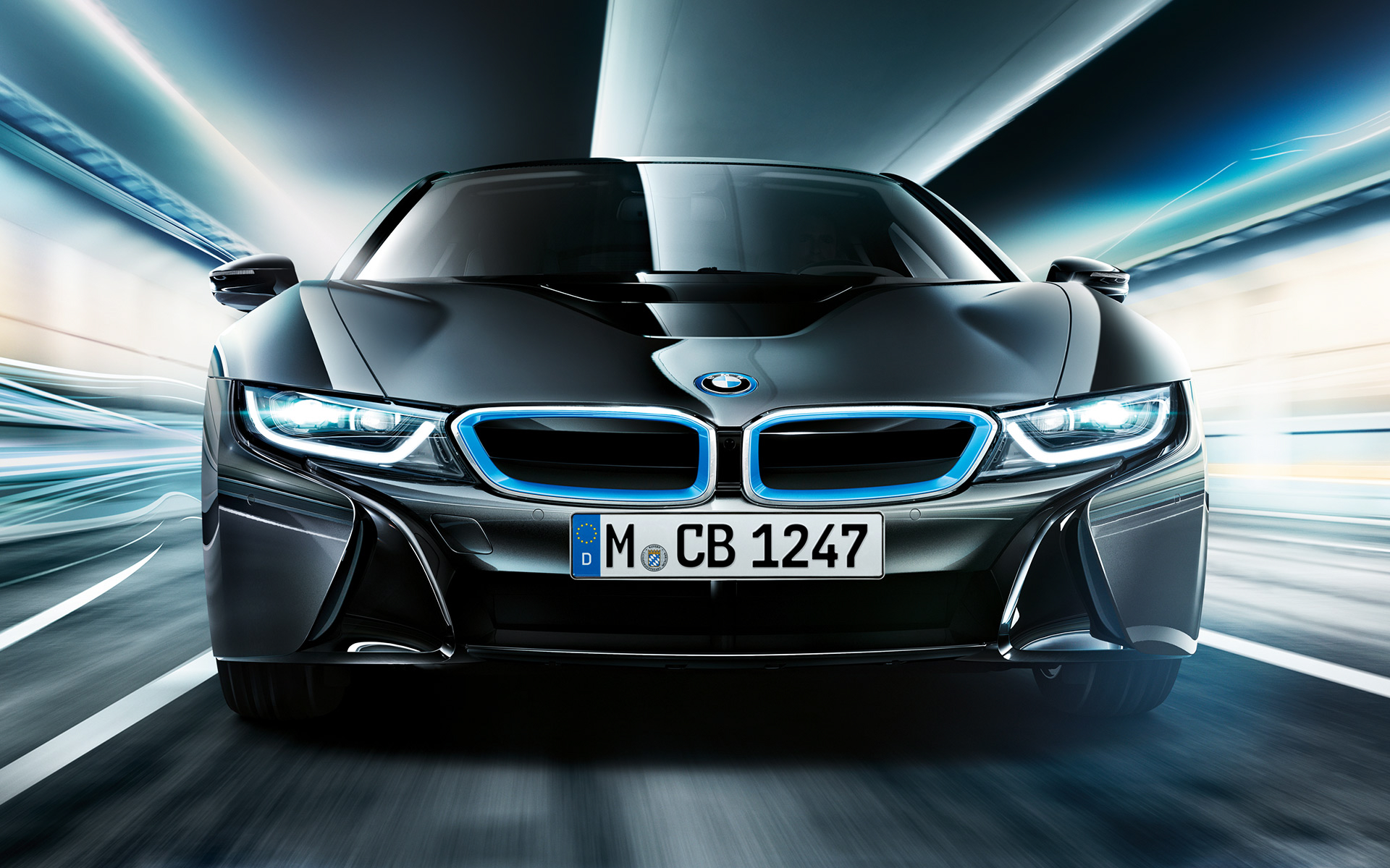 41+ Bmw I8 Black And White Blue Wallpaper HD download