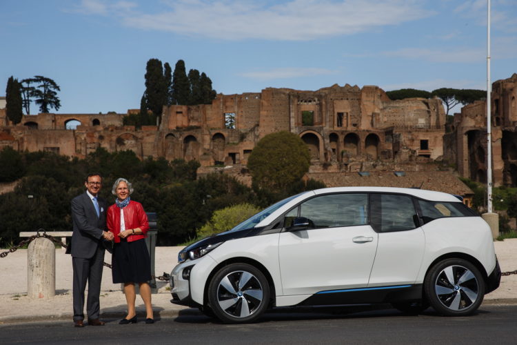 German ambassador in Italy now rides emission-free