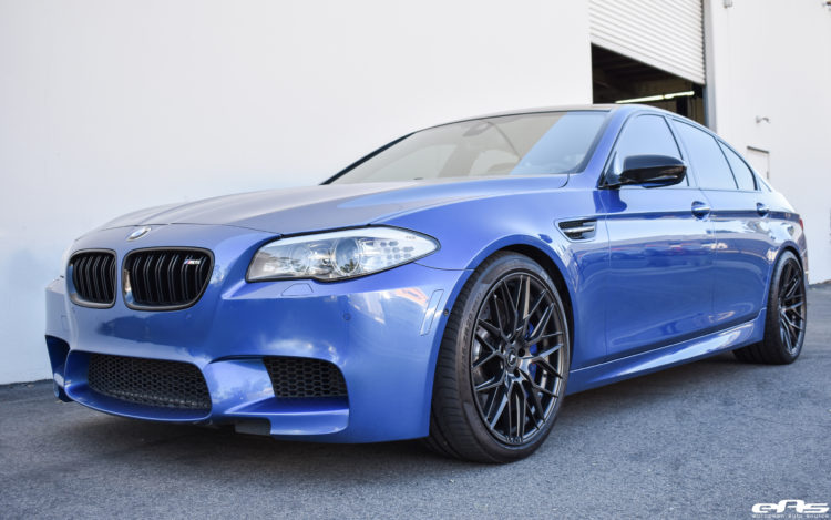 Monte Carlo Blue BMW F10 M5 - Vorsteiner V-FF 107 Wheels