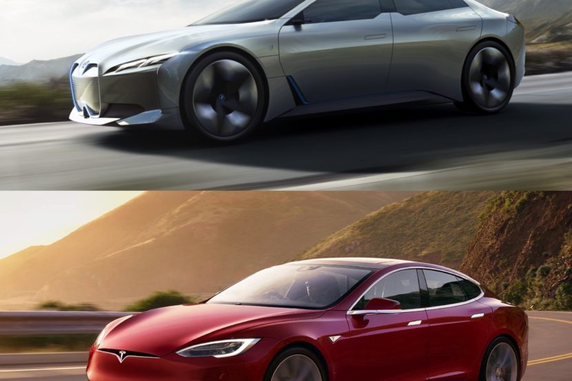 Photo Comparison: BMW i Vision Dynamics vs Tesla Model S