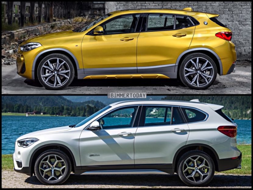 Bild Vergleich BMW X1 F48 xLine X2 F39 M Sport X 2017 03 1024x767 830x622
