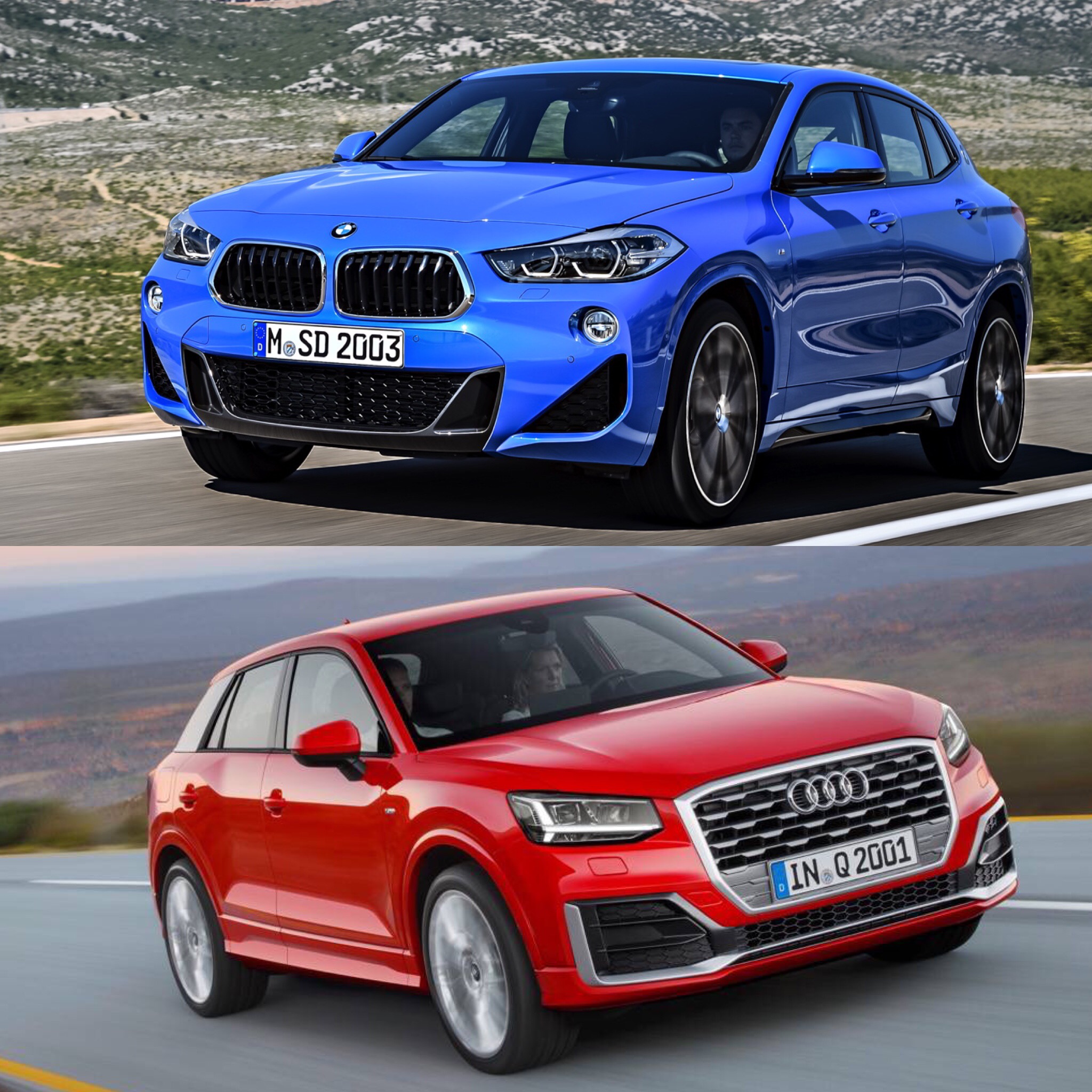 Photo Comparison BMW X2 vs Audi Q2