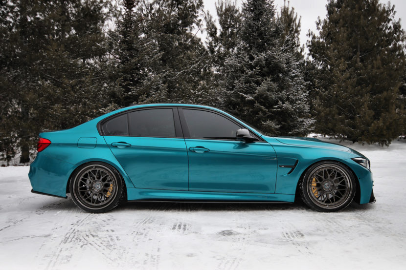 Atlantis Blue BMW M3 - HRE Wheels Wallpaper