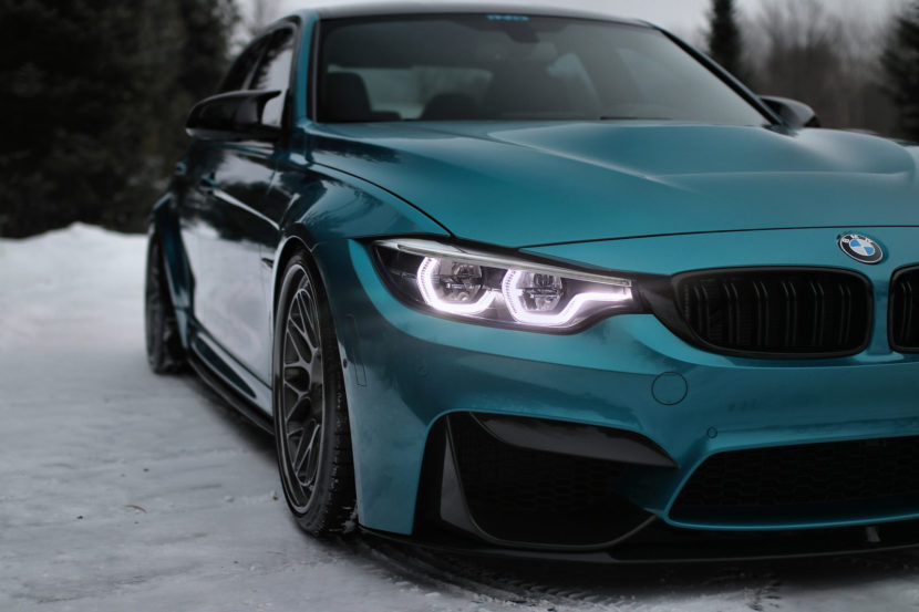 Atlantis Blue BMW M3 - HRE Wheels Wallpaper