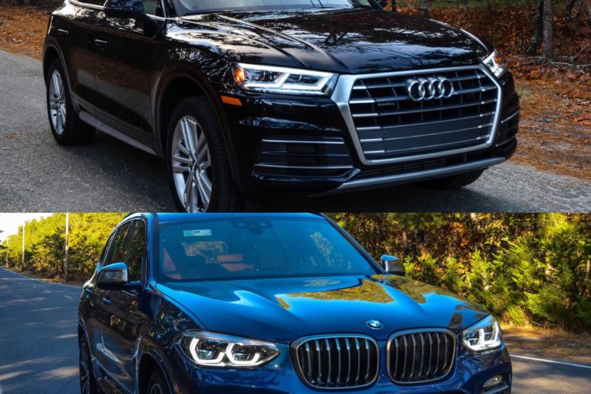 Photo Comparison: 2018 BMW X3 vs 2017 Audi Q5
