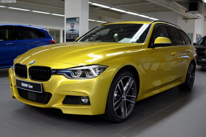 BMW 340i Touring in Austin Yellow from BMW Individual