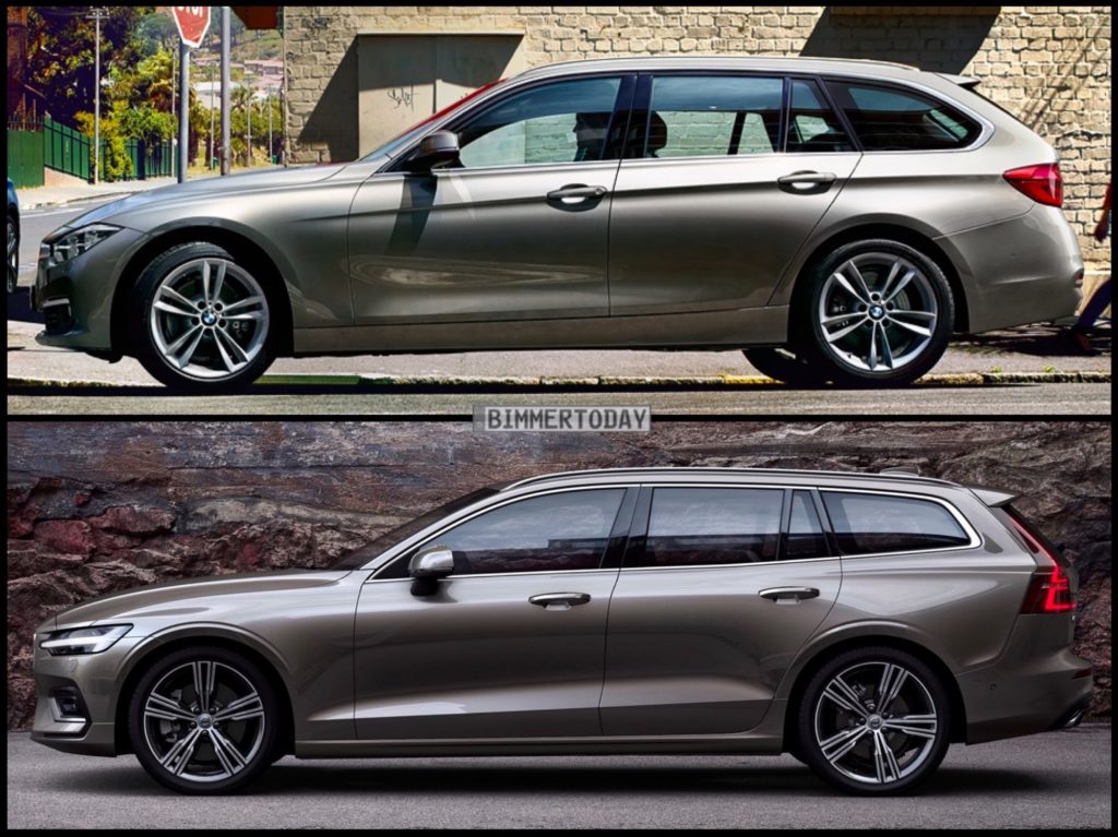 Photo Comparison BMW 3 Series Touring vs Volvo V60