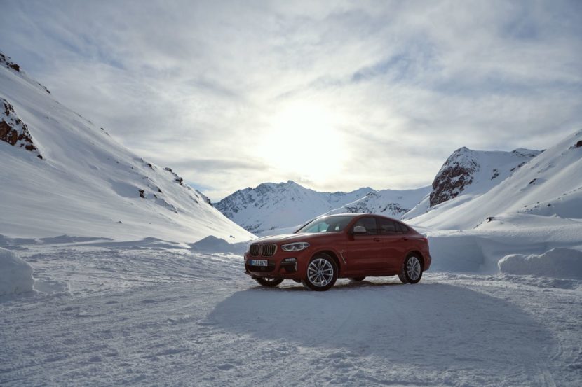 The New BMW X4 Is Getting Driven to Geneva across Swiss Alps