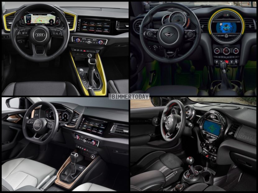 Bild Vergleich MINI Cooper S F55 Audi A1 Sportback 2018 05 830x622
