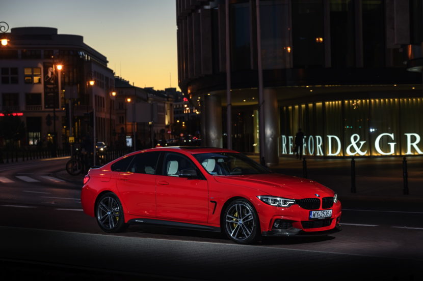 Red BMW 4 Series Gran Coupe M Performance parts 11 830x553