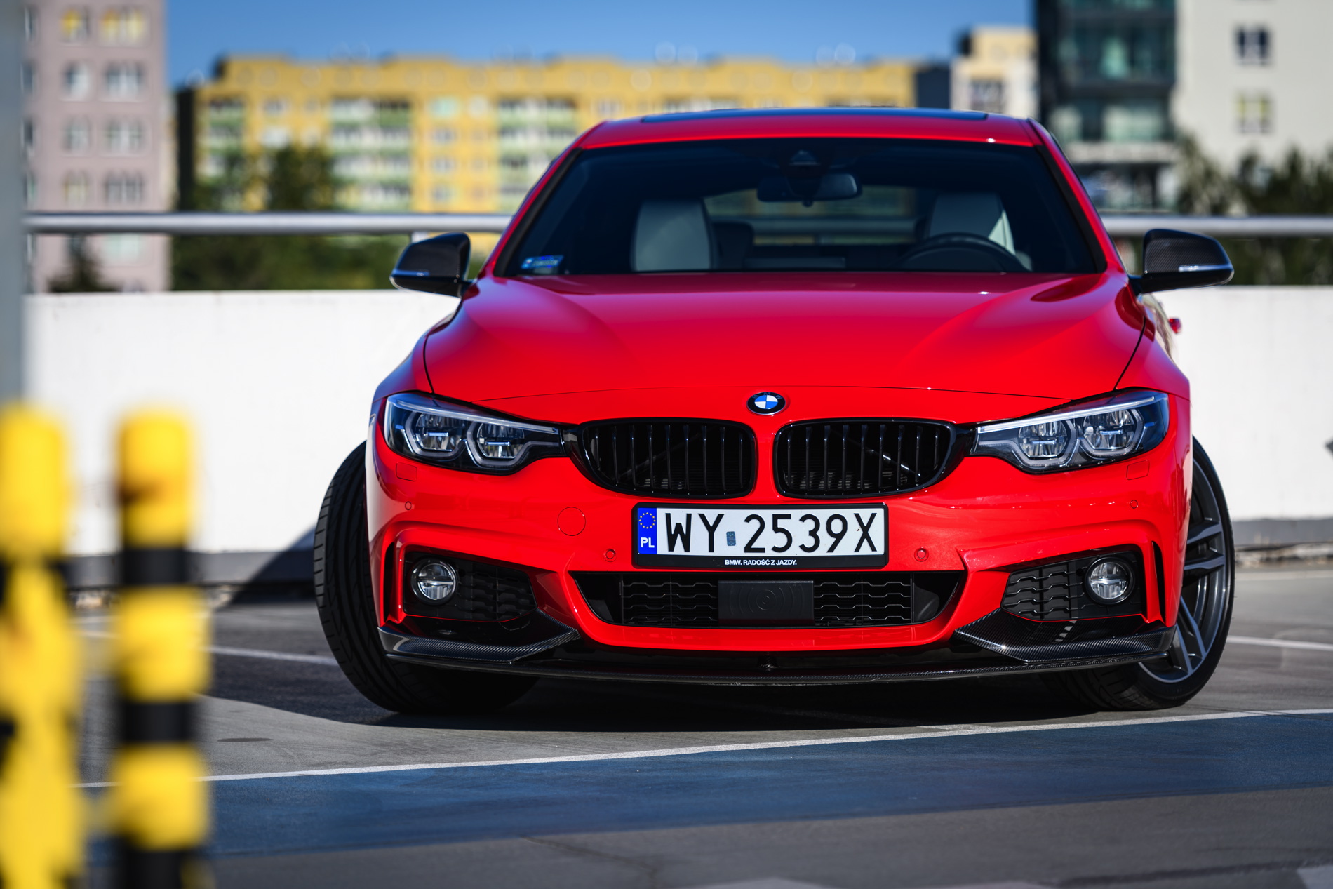 Red BMW 4 Series Gran Coupe M Performance parts 13