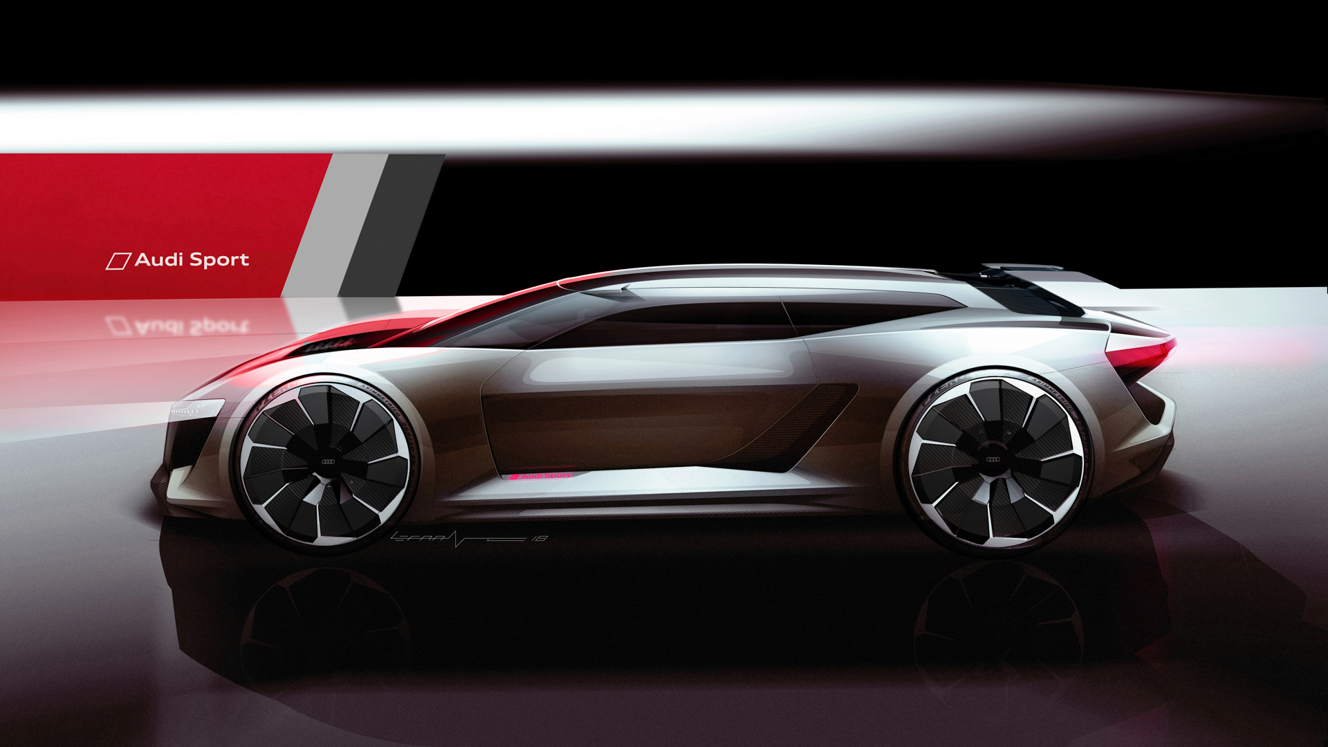 audi pb18 e tron concept is a 670 hp all electric rocket with center seat