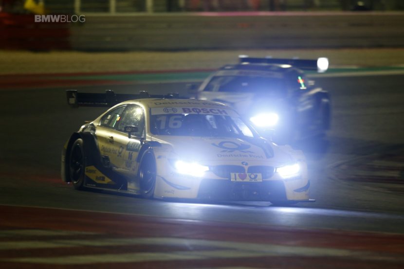 BMW M4 DTMs in the points at Misano night race