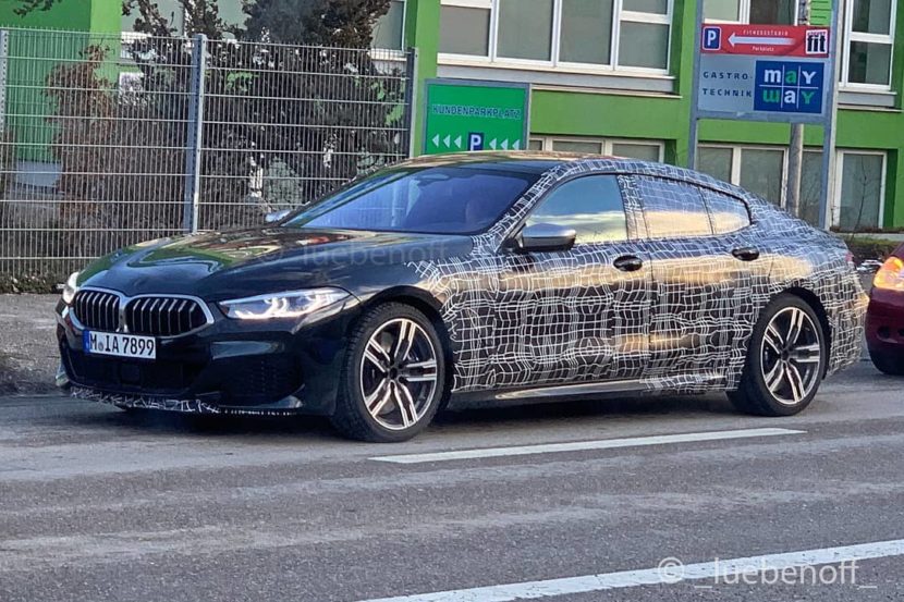 SPIED: BMW M850i Gran Coupe having fun in the snow