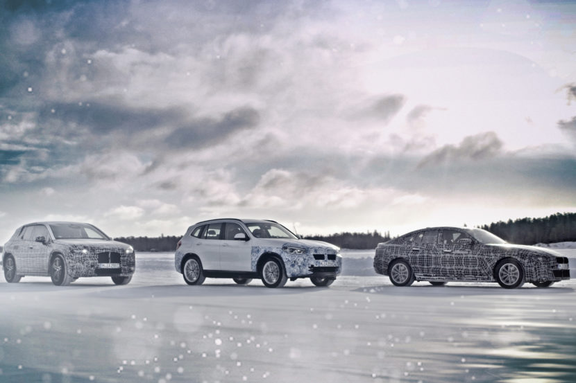BMW i4, iX3 and iNEXT go testing in the snow