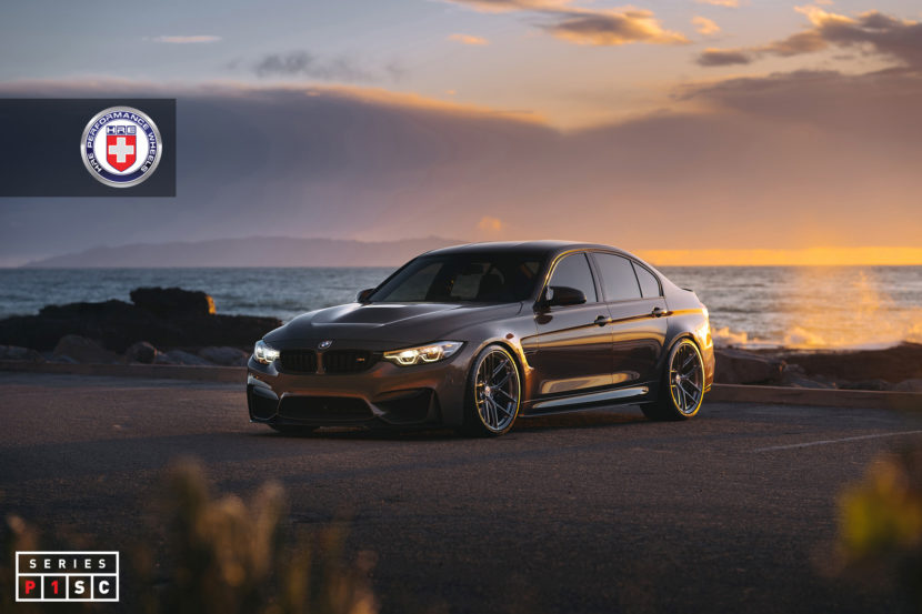 This BMW M3 gets the new Series P1SC line of performance wheels from HRE Wheels