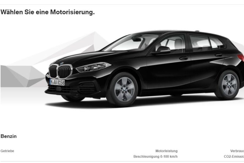 BMW F40 1 Series Configurator Goes Online in Europe
