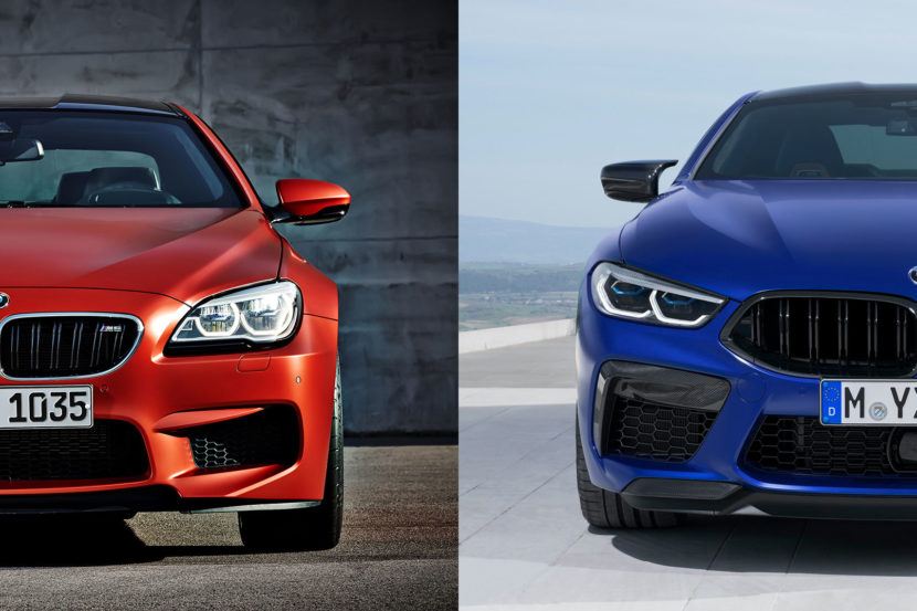 Photo Comparison: BMW M8 Coupe vs. BMW M6 Coupe
