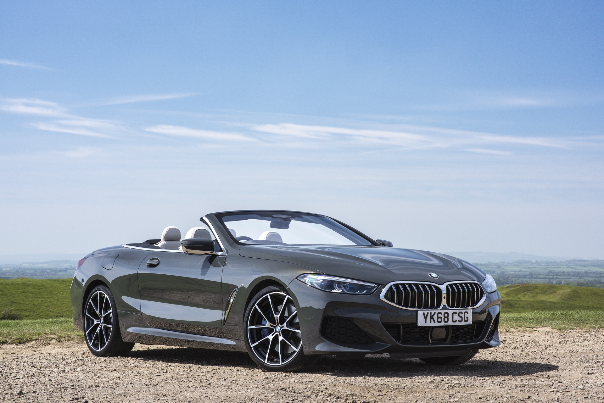 2019 BMW 840d Convertible goes for a photoshoot in the UK