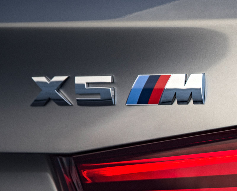 Genuine BMW F85 X5M Emblem grey