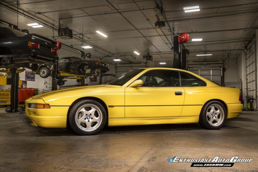 Dakar Yellow BMW 850CSi with Individual features now selling for $149,990