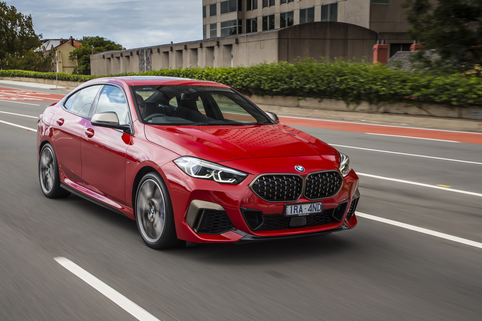 BMW M235i Gran Coupe in Melbourne Red, starting at AUD 69,990 in Australia