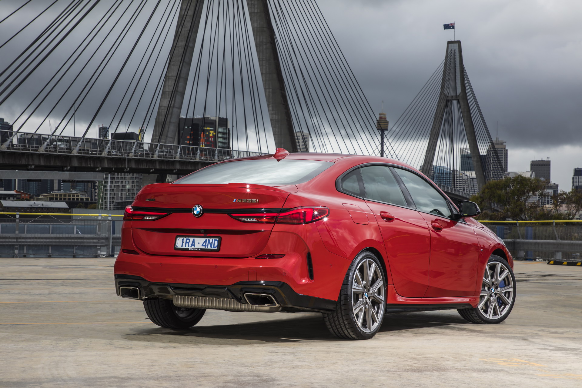 BMW M235i Gran Coupe in Melbourne Red, starting at AUD 69,990 in Australia