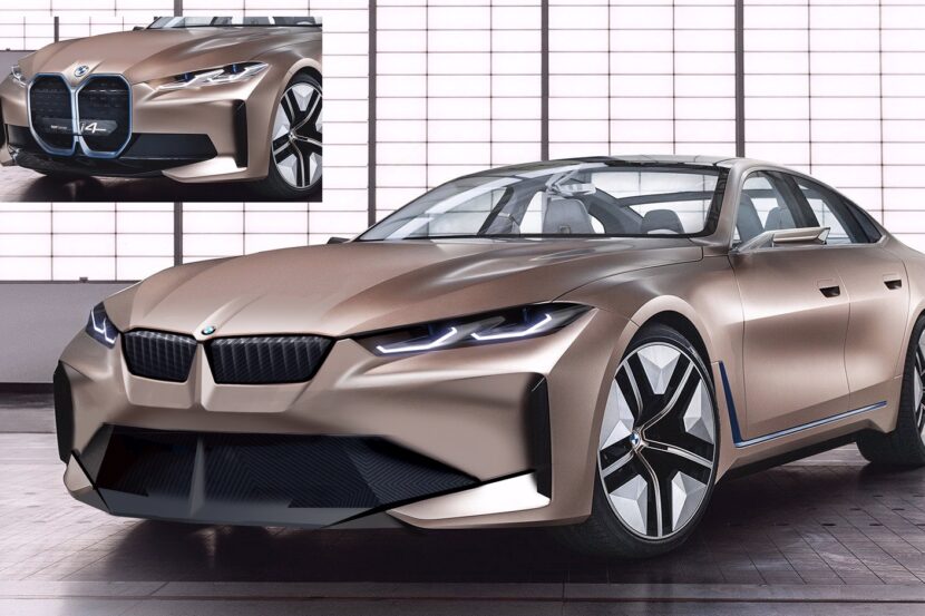 BMW i4 Concept Rendered with Normal-Sized Kidney Grilles